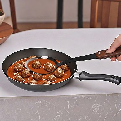 6-Piece Stainless Steel Kitchen Utensil Set with Wood Handles