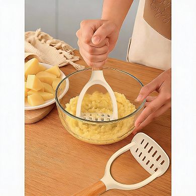 10Pcs Silicone Kitchen Utensils Set with Wood Handle