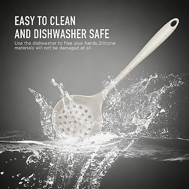 446F Heat Resistant Silicone Cooking Utensils Set - Durable, Nonstick, Easy Clean