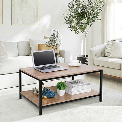 TWO-TIER INDUSTRIAL COFFEE TABLE