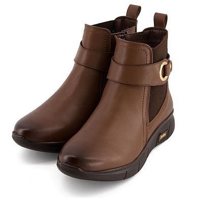Andrea Leather Booties, Ultra Comfort 84745