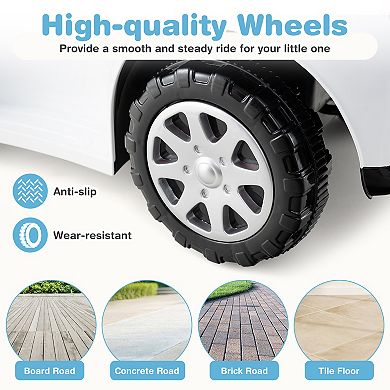 3 In 1 Toddler Push Car Ride On Toy With Canopy And Parent Handle