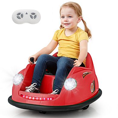 12V Electric Kids Bumper Car with Remote Control and 360 Degree Spin