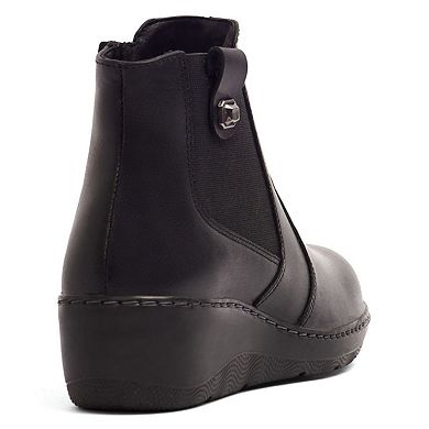 Andrea Exclusive Leather Wedge Booties 85898