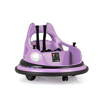 12V Kids Ride On Bumper Car with Remote Control and Dual Joysticks