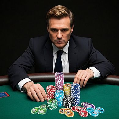 300 Piece Poker Chip Set with Case Cards and Felt for Casino Game Night