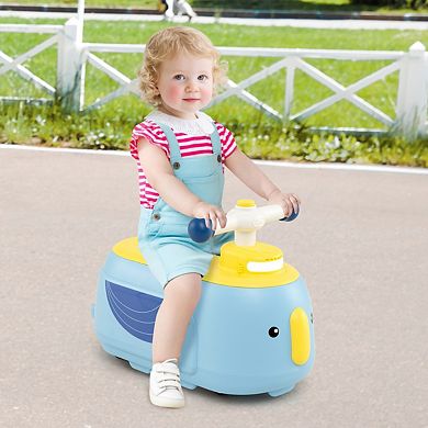 Toddler Ride on Toy with Trailer and Light Music