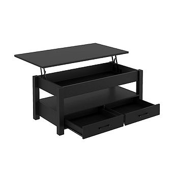 LIFT TOP COFFEE TABLE WITH DRAWERS
