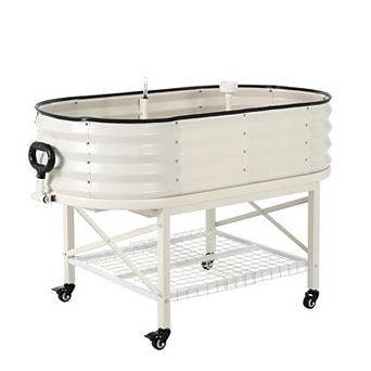 ANIXOL Oval Galvanized Raised Garden Bed Kit