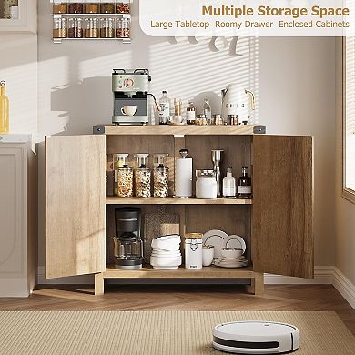 ANIXOL Rattan Buffet Storage Cabinet