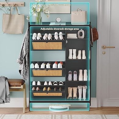 ANIXOL Rattan 3-Drawer Shoe Cabinet