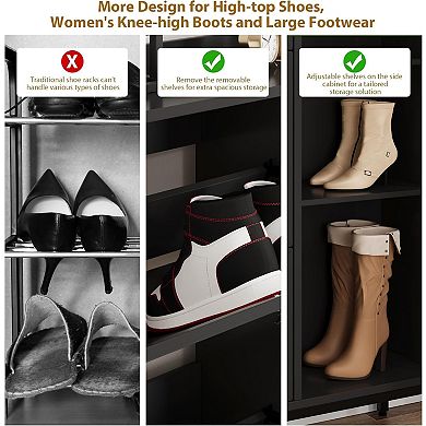 ANIXOL Rattan 3-Drawer Shoe Cabinet