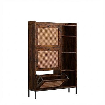 ANIXOL Rattan 3-Drawer Shoe Cabinet