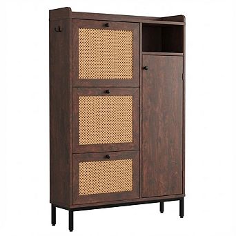 ANIXOL Rattan 3-Drawer Shoe Cabinet