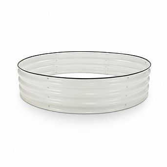 ANIXOL Round Galvanized Steel Raised Garden Bed