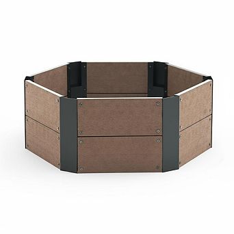 ANIXOL Hexagon Wood-Plastic Composite Raised Garden Bed