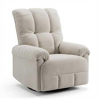 ANIXOL Chenille Swivel Rocker Recliner Chair