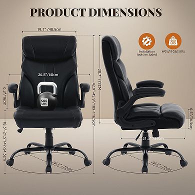 ANIXOL Comfortable leather Office Desk Chair 500 LBS