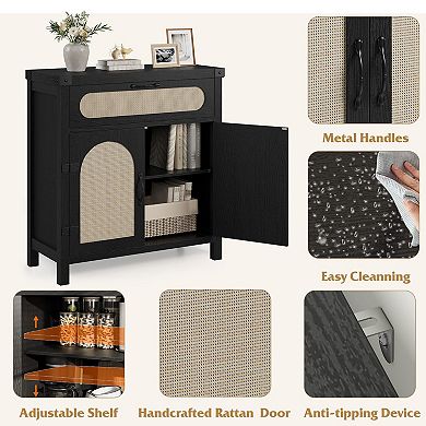 ANIXOL Rattan Buffet Cabinet with Storage