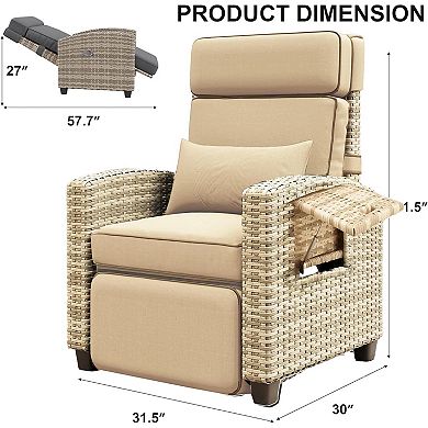 ANIXOL Outdoor Reclining Chair with Cushion
