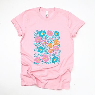 Pastel Floral - Women's Short Sleeve Graphic T-Shirt