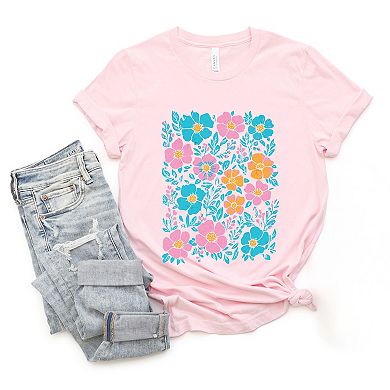 Pastel Floral - Women's Short Sleeve Graphic T-Shirt