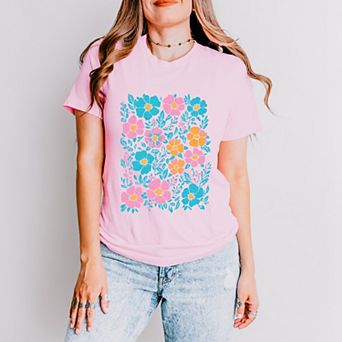 Pastel Floral - Women's Short Sleeve Graphic T-Shirt