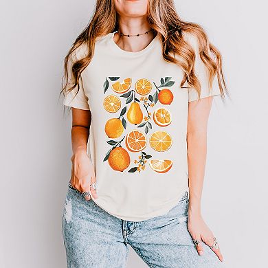 Orange Slice Collage - Women's Short Sleeve Graphic T-Shirt