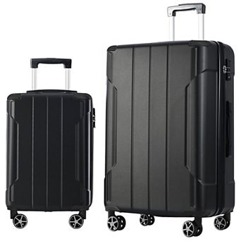 Merax Hardshell ABS Luggage Sets 2 pc Suitcase Set Expandable with TSA Lock Spinner Wheels