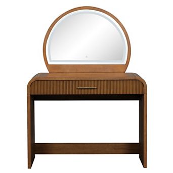 Merax 39" Makeup Vanity Table with Mirror Touch Screen Lighted Mirror