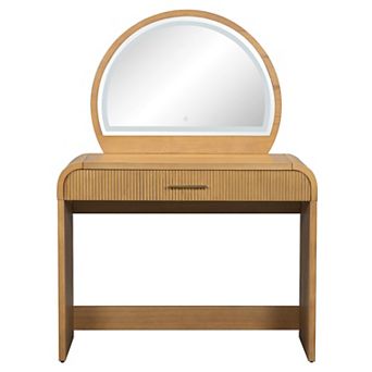 Merax 39" Makeup Vanity Table with Mirror Touch Screen Lighted Mirror