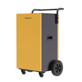 200 pt. 8,000 sq. ft. Bucketless Commercial Dehumidifier in Yellows/Golds with Pump