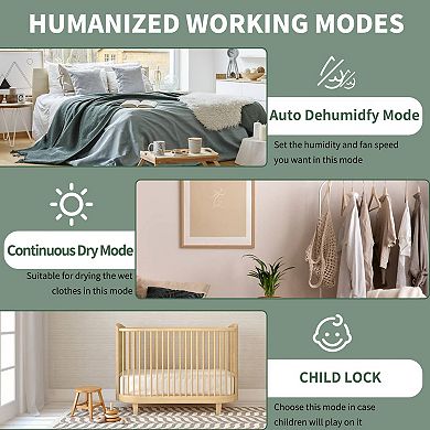 120 pt. 6,000 sq. ft. Portable Dehumidifier in White with Wi-Fi Control, Continuous Run