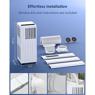 Portable Air Conditioner, 8,000 BTU Cools up to 350 Sq. Ft