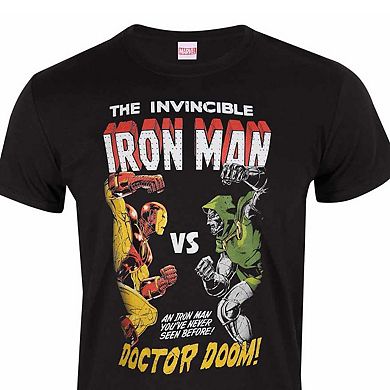 Marvel Unisex Adult Iron Man Vs Doom T-Shirt