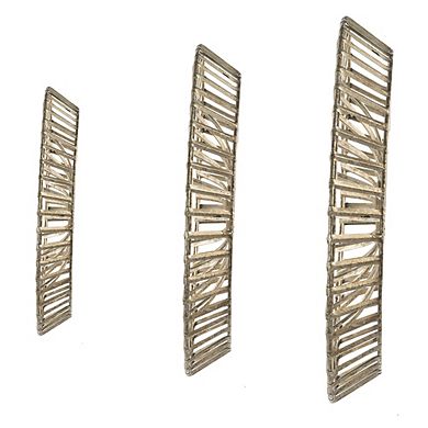 BEARSOLIM Antique Gold 3-pc. Jennings Metal Disc Wall Decor Set
