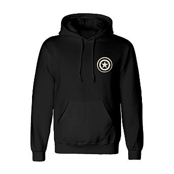 Captain America Unisex Adult Linocut Hoodie