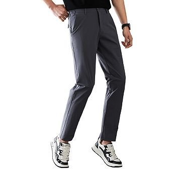 Men's Stretchy Dress Pants Lightweight Summer Golf Trousers Business Casual
