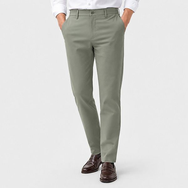 Men's Dress Pants Quick Dry Stretch Golf Straight Fit Tech Slacks