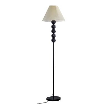 Vintage Pleated Floor Lamp with Lampshade