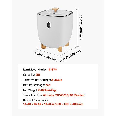 Large Capacity Towel Warmer Bucket with Auto Shut Off for Bathroom and Spa