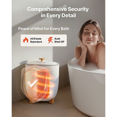 Large Capacity Towel Warmer Bucket with Auto Shut Off for Bathroom and Spa