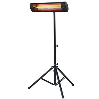 Electric Infrared Space Heater with Remote Control and Timer for Indoor and Outdoor Use