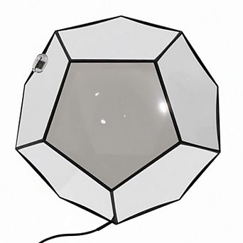 RGBW Color-Changing Infinity Dodecahedron Lamp with Display Case
