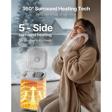 Towel Warmer Bucket with Child Lock Timer and Auto Shut Off