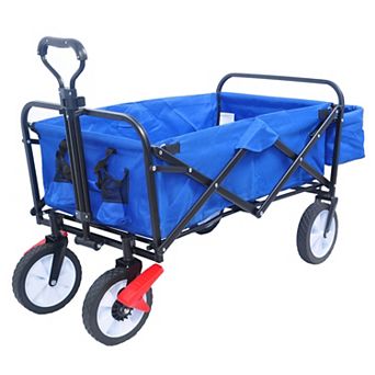 Whisen Folding Wagon Cart for Garden, Shopping, Beach