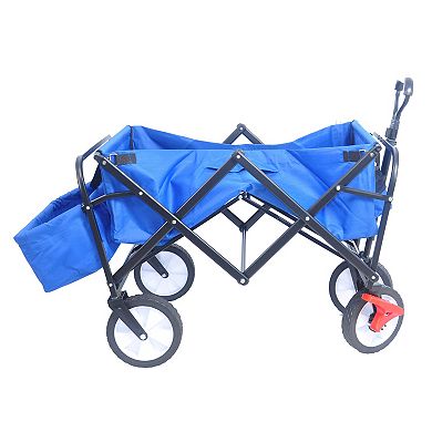 Whisen Folding Wagon Cart for Garden, Shopping, Beach