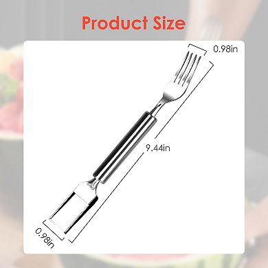 5PCS 2-in-1 Watermelon Cutter & Fork Stainless Steel