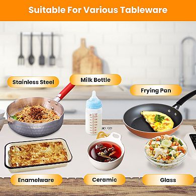 Electric Warming Tray with Adjustable Temperature & 3 Timer Settings for Food