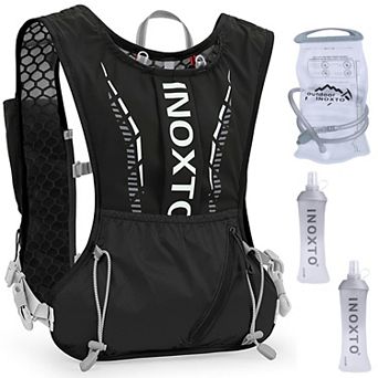 Sport Hydration Vest Running Backpack 15oz/50oz Water Bladder, Adjustable Straps for Trail & Marat